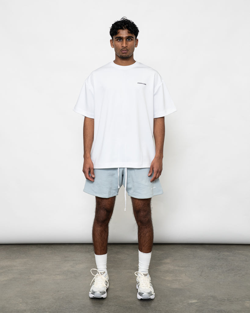 Men’s oversized training t-shirt in white – JOSEPH CARL luxury sportswear with Aerocool technology fabric