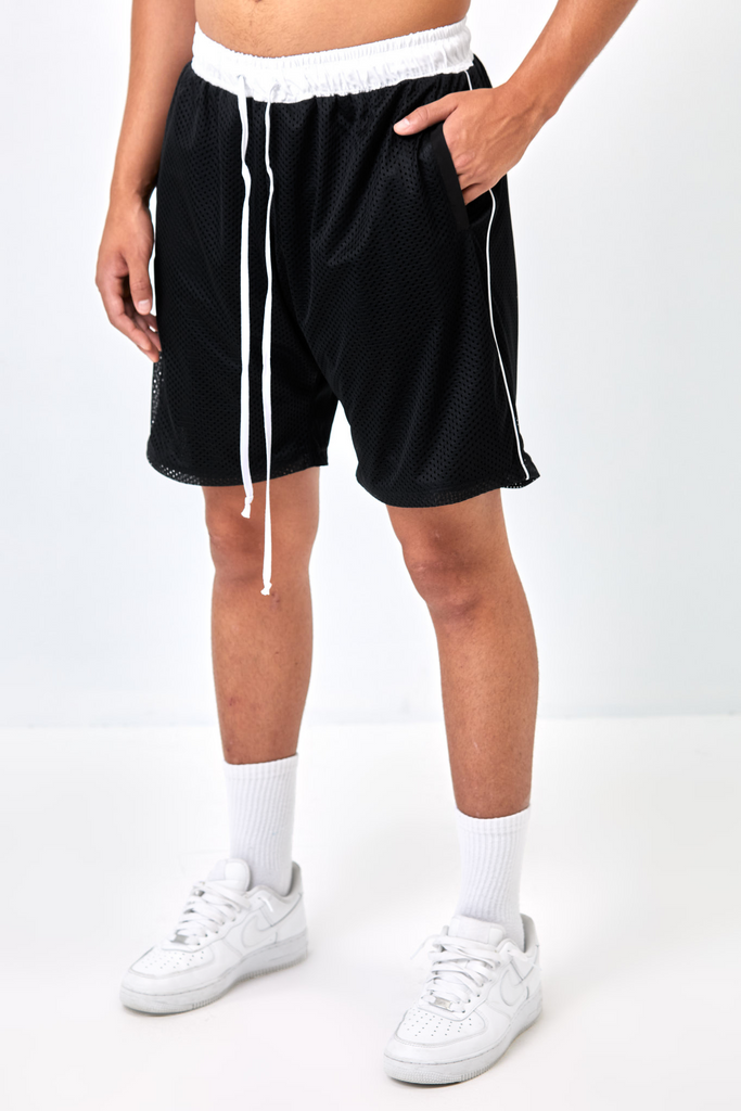 Black & White Core Mesh Short