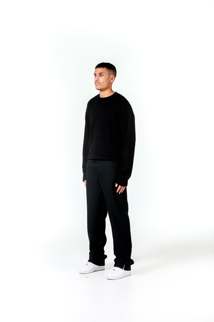 Distressed Knit - Black