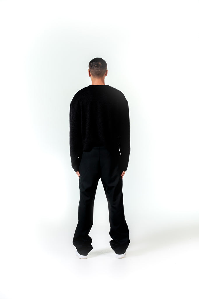 Distressed Knit - Black